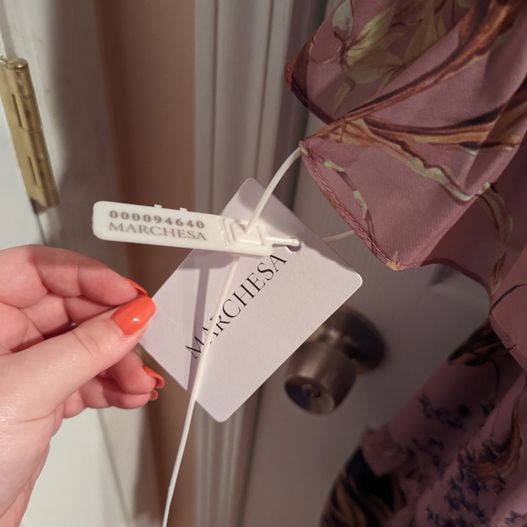 🆕WT Marchesa Notte Smocked Floral Mini Cocktail Dress - Picture 11 of 11